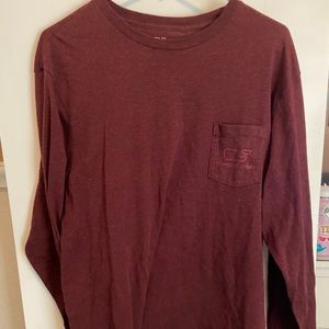 Maroon Vineyard Vines Long Sleeve